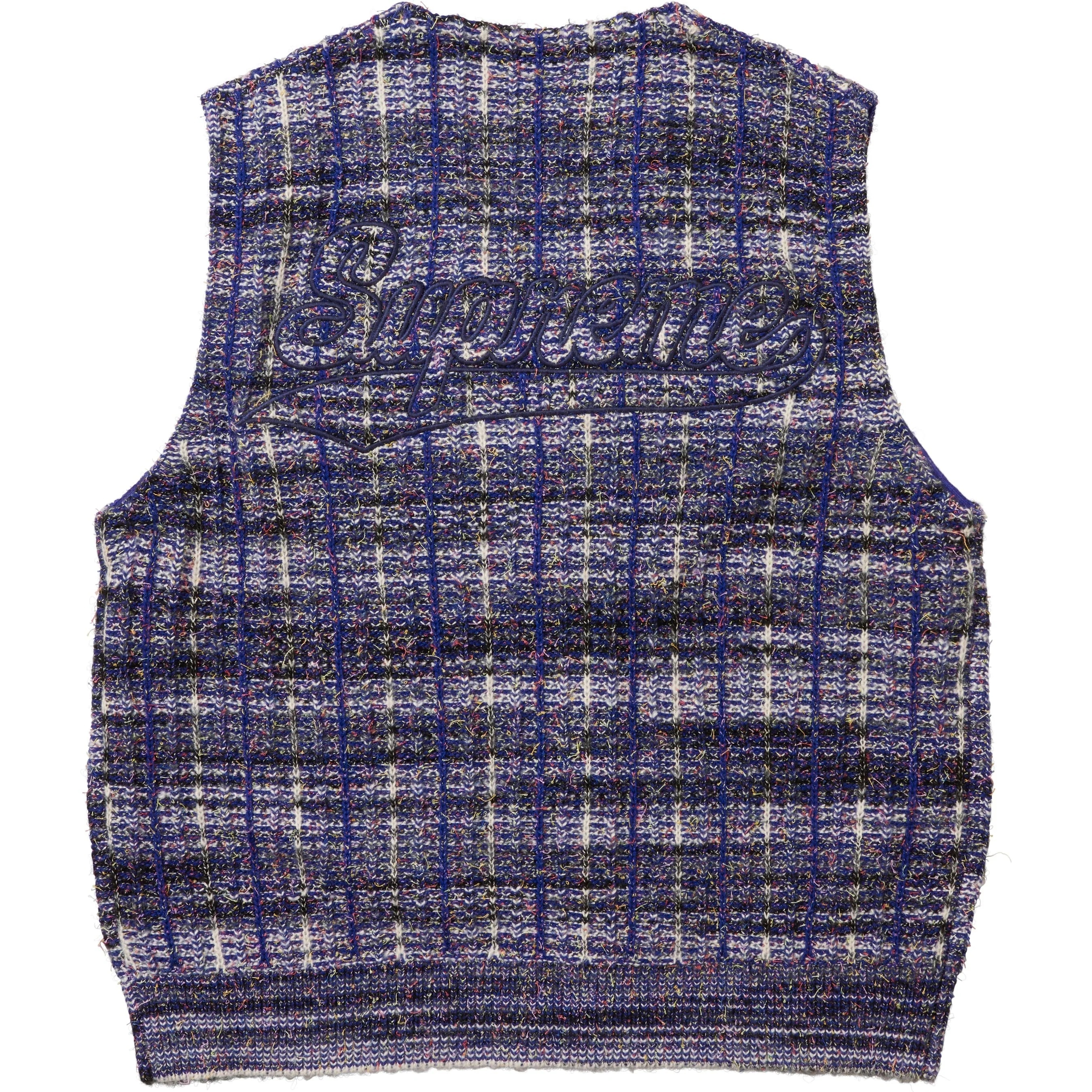 Speckled Zip Up Sweater Vest view 3